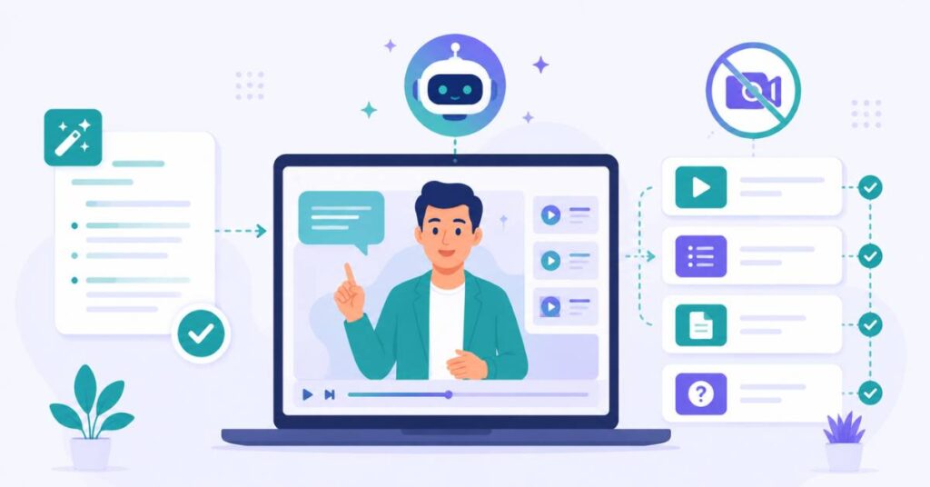 Cómo crear un curso online con inteligencia artificial sin grabar vídeos ni aparecer en cámara 2026