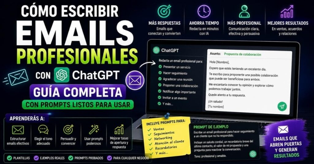 cómo escribir mejores emails gracias a chatgpt